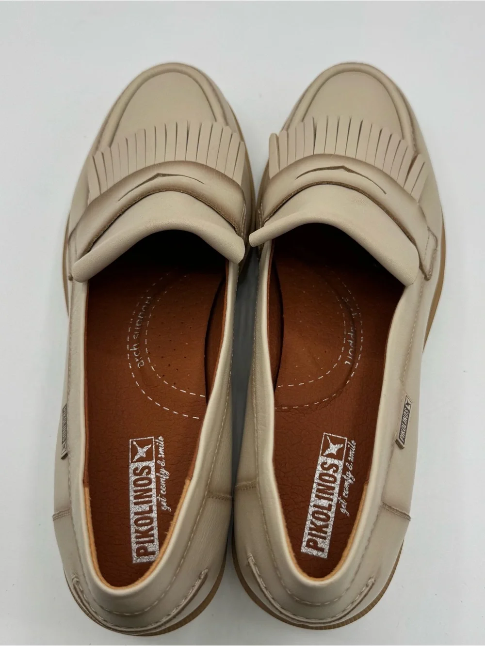 Pikolinos Salamanca lug sole chunky fringe loafer comfort size 41 NEW academia